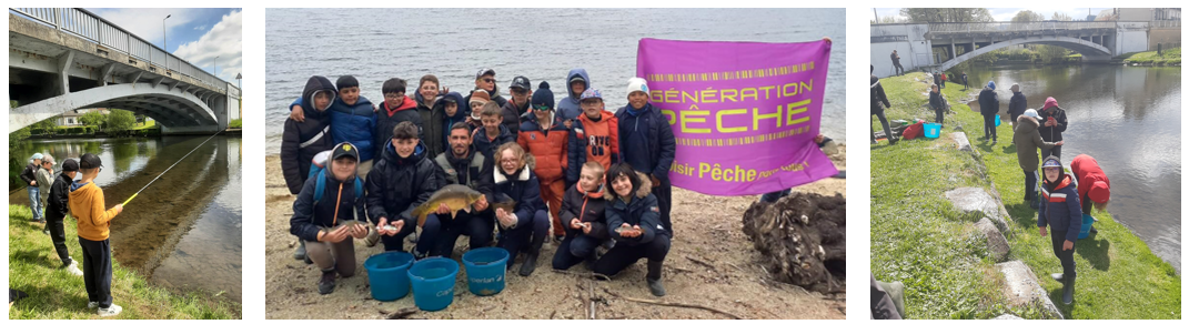 photos de jeunes à la pêche